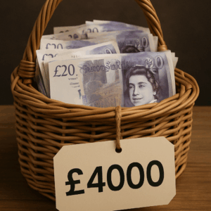 ticket £4000 CASH GIVEAWAY